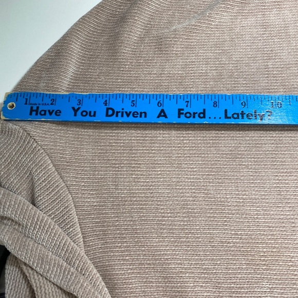 Spring & Mercer XL Pullover Chenille cowl neck light Rose Front Pocket - Picture 9 of 16